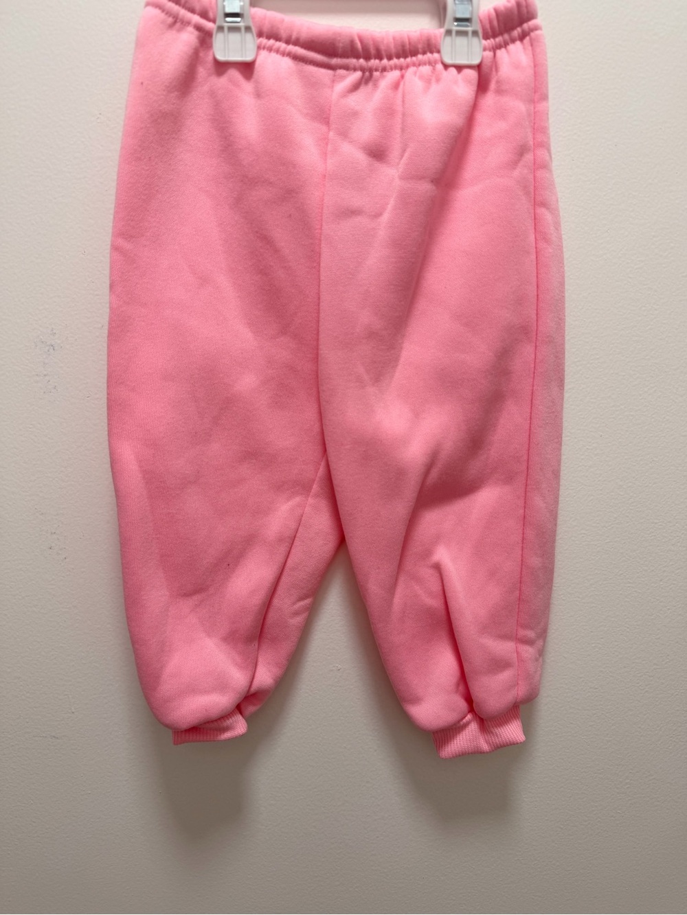 SHEIN Pink Fleece Girls Jogger Sweatpants